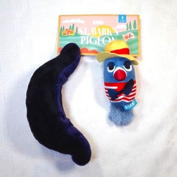 Toys Bark Box Dog Toy St. Barks Pigeon Two Pieces Plush Crinkle Squeaker 2 TOYS - Picture 3 of 10